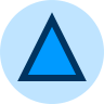 blue triangle