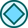 cyan diamond