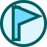 cyan pennant