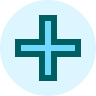 cyan cross
