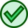 green check