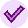purple check