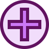 purple cross