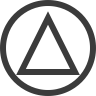 white triangle