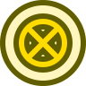 yellow circle X