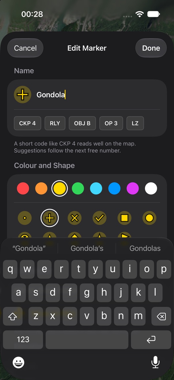 Edit Marker