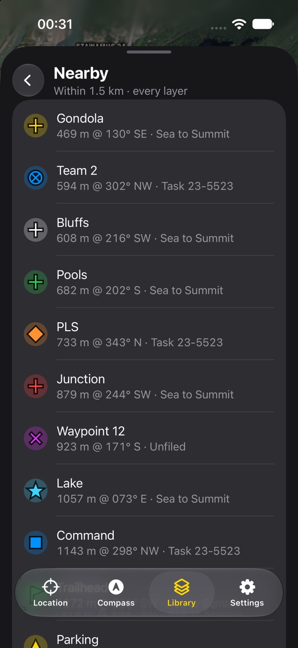 Nearby